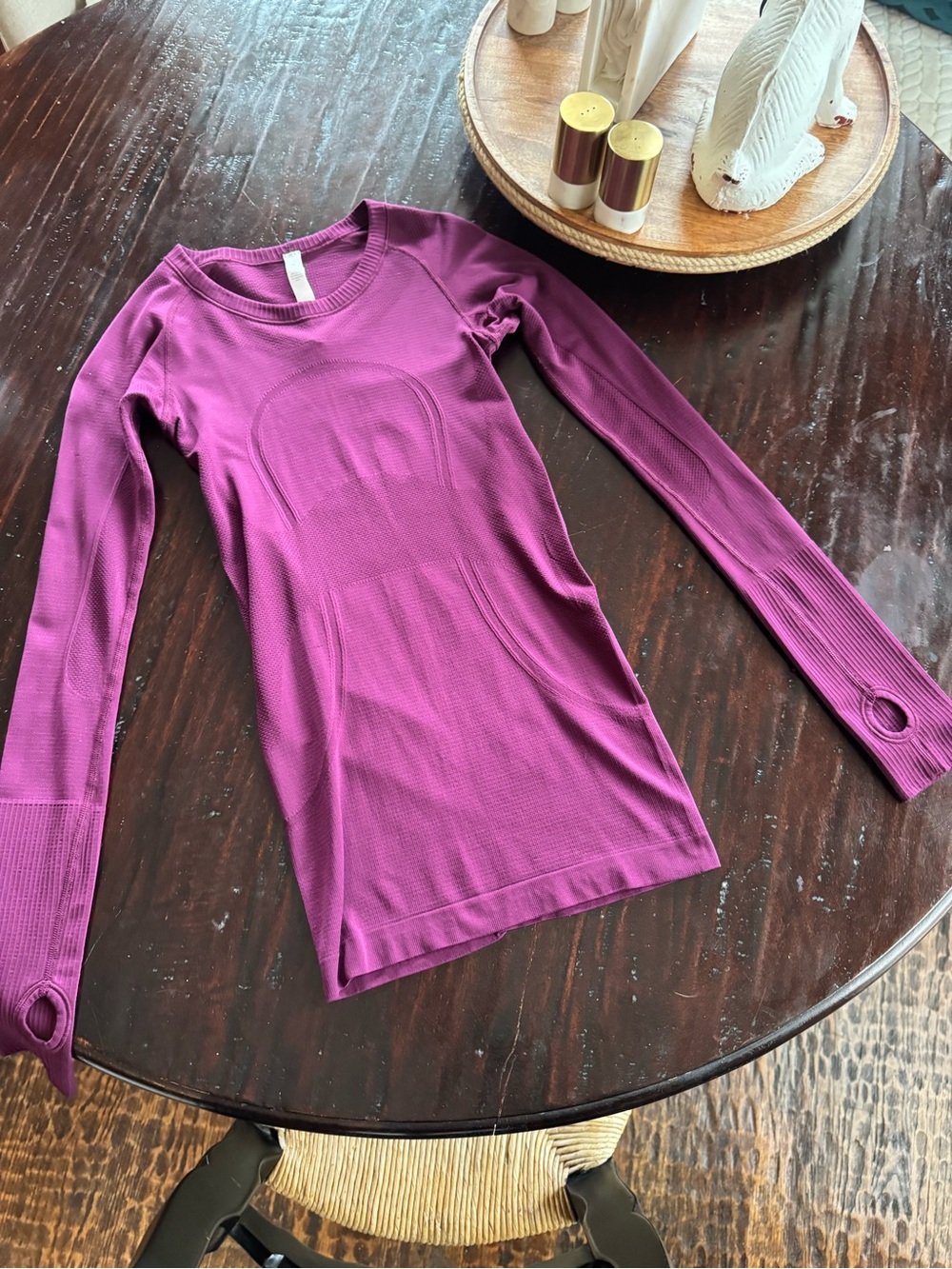 lululemon Swiftly Tech Seamless Long-Sleeve Top in Plum/wine